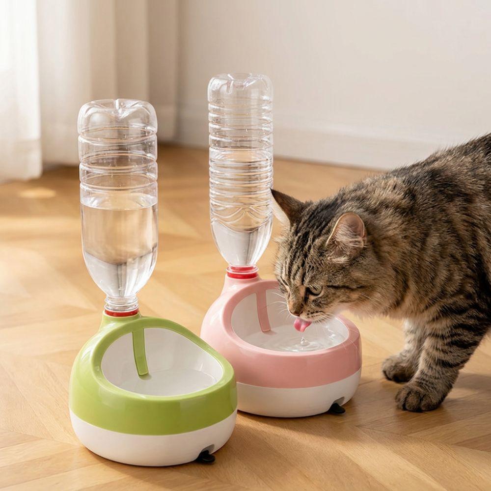 Leak Proof Automatic Cat Water Dispenser Non-Slip Pet Water Feeder Cat Dog Water Bowl Living Room