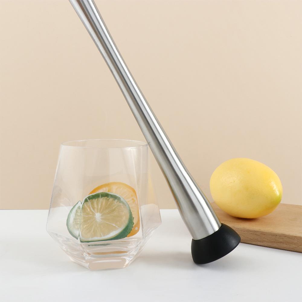 Mojito Getränk Heim-Mixwerkzeug DIY Edelstahl-Stampfer Saftrührer Cocktail-Muddler Eiscrusher
