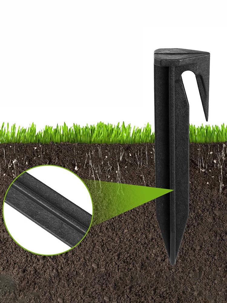 100pcs Environment-friendly Plastic Ground Pegs for Boundary Wire Installation Lawn Stake Kit Robotic Lawn Mower Accessories