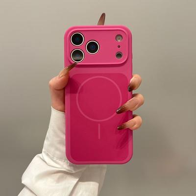 Originale Flüssigsilikon-Handyhülle in reiner Farbe für iPhone 17 Pro Max 17Pro 17 Air Für Magsafe Magnetisches kabelloses Ladecover