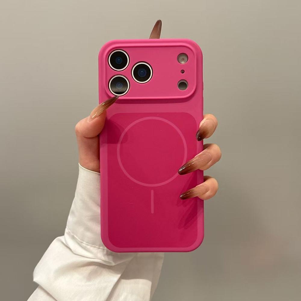 Original Liquid Silicone Pure Color Phone Case For iPhone 17 Pro Max 17Pro 17 Air For Magsafe Magnetic Wireless Charging Cover