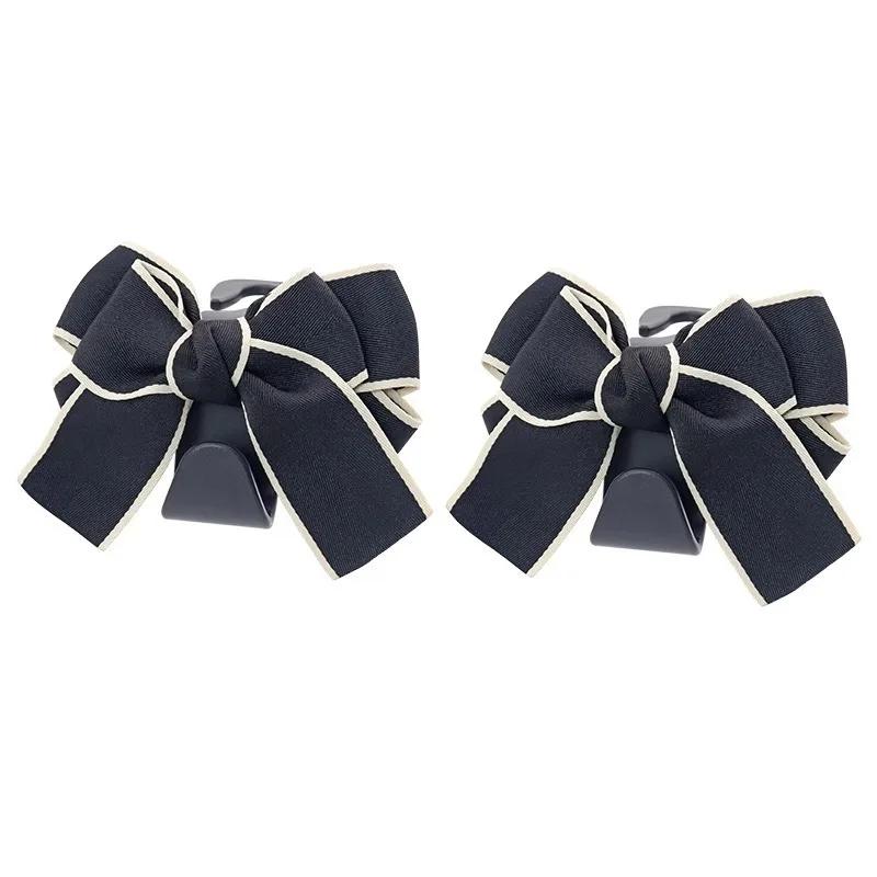 

2 Cute Bow Car Seat Backrest Hooks Storage Hooks Headrest Storage Shelves Grocery Decoration Interior