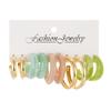 European and American hot-selling simple and exaggerated high-end earrings, earrings set 1 pair of retro alloy ear jewelry