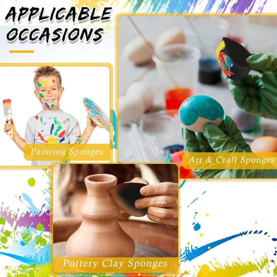 20 Pcs Sponge Brush High Density Makeup Sponge for Adults Kids