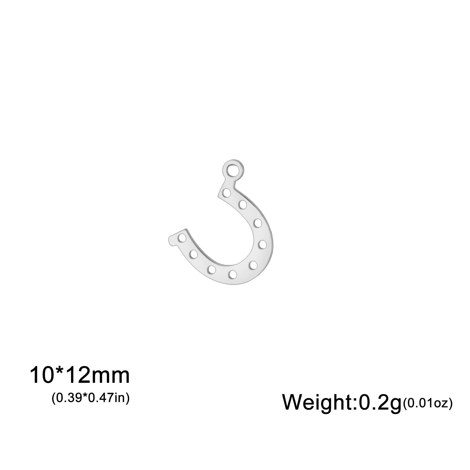 

Teamer 5 шт./Лот Подковы Шармы Для Аксессуаров Из Нержавеющей Стали Для Браслета Ожерелья Изготовления Украшений Подвеска DIY 2026 Новый