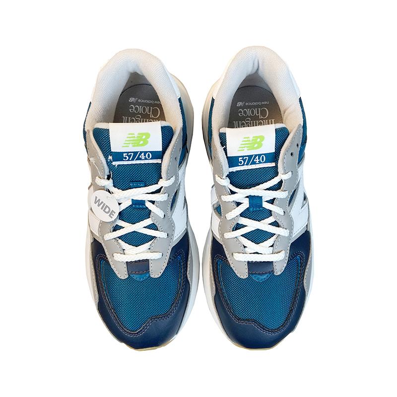 New Balance NB 57/40 Cushioning Abrasion Resistant Breathable Low top Kids Lifestyle Shoes Blue White Gray Teenagers Sneakers GC5740PV