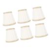 6 Pcs Fabric Lamp Shade Simple Pleated Universal Cloth Lampshade for Floor Table Lamps