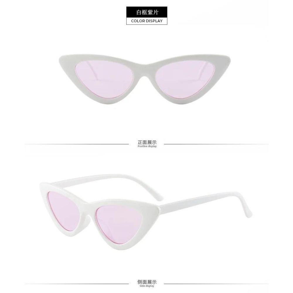 Vintage Cat Eye Sunglasses Women Sexy Retro Small Cat Eye Sun Glasses  Designer Colorful Eyewear For Female
