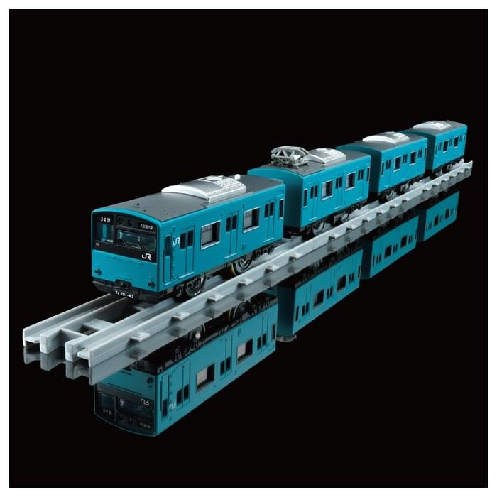 Takara Tomy Plarail Real Class 201 Series Commuter Train (JR West Japan, Sky Blue)
