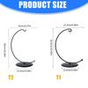 3 Pieces Black Metal Display Holder For Succulents Glass Globes And Decorative Items Indoor Outdoor Use