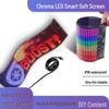 LED Bluetooth Smart Display: USB-Powered Flexible Full-Color Advertising Screen for Cars