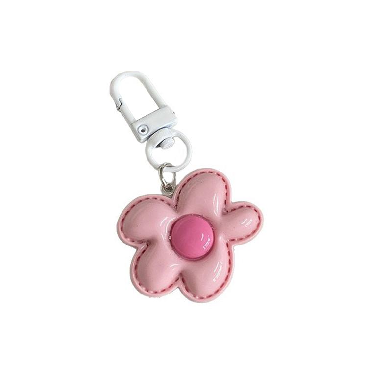 1PC Flower Keychain Decoration Plastic Gift DIY Design Pendant Creativity Lobster Buckle Party Keychain Marker