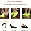 Wear-resistant Silicone Rain Shoe Covers 1 Pair Rubber Waterproof Boot Covers For Outdoor Rainy Days