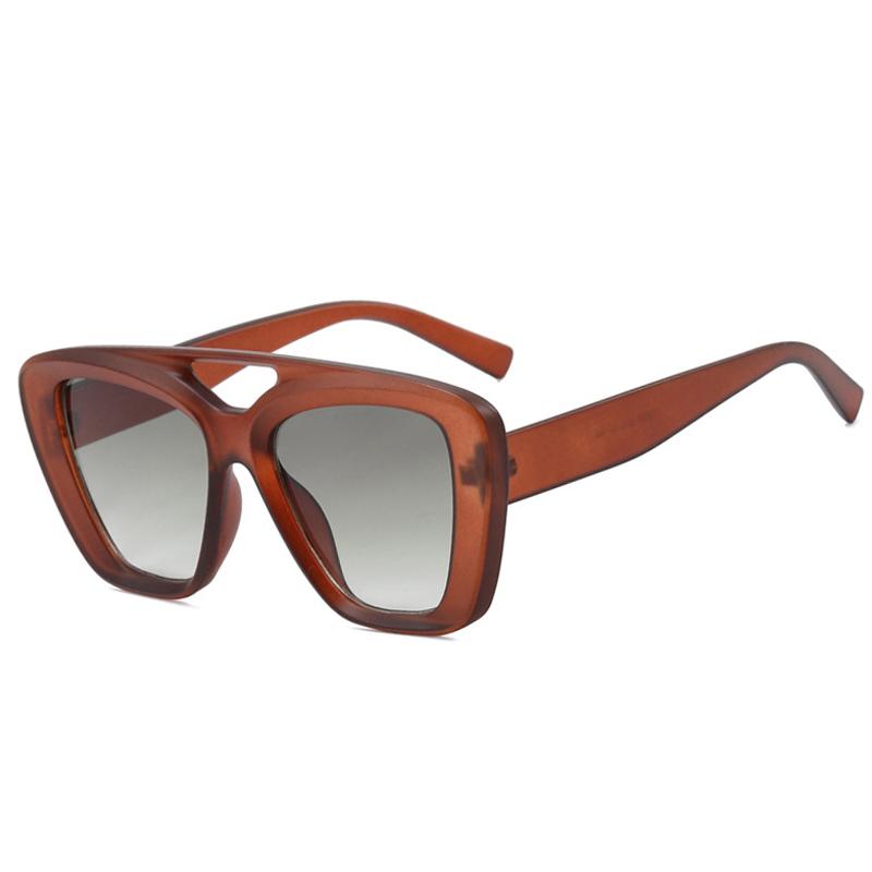 New Fashionable Square Sunglasses For Men And Women Irregular Sun Glasses Female Retro Unique Ocean Lens Big Eyewear