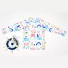 Children's Cartoon Rabbit Split Long Sleeve Swimsuit Set
