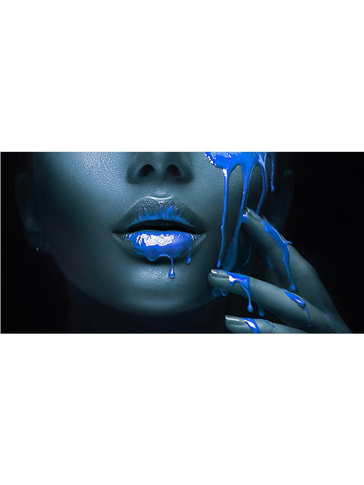 Модный черный женский сексуальный постер с губами, холст, картина, абстрактная настенная художественная картина для современной гостиной, домашний декор, Cuadros 20x40cm No Frame