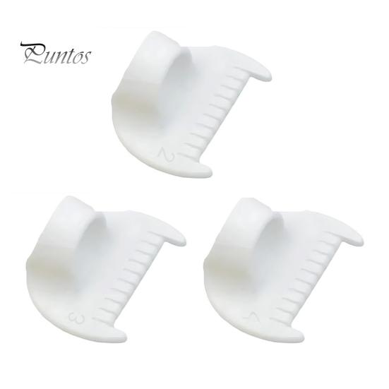 3 Pcs Thumb Sewing Template Hand Sewing Seam Guide Finger Overlock Ruler with Scale Quilting Tool for Equal Stitches DIY Embroidery Leather Crafts