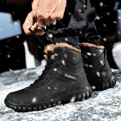 Men Winter Boots Shoes Warm Fashion Sneakers 2024 Winter Outdoor High Quality Men Snow Boots Casual Shoes Men Luxurious Boots