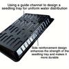 1pc Durable Black PET Plastic Seedling Trays Rotating Plant Flower Fruit Vegetable Greenhouse Germination Trays 17.78x25.4cm