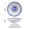 Exquisite Blue and White Retro Porcelain Bowl Set for Hotel and Home Use