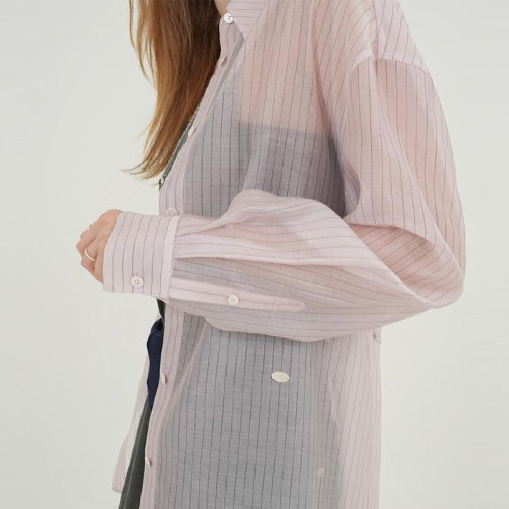On On Striped Sheer Summer Shirt New5mb612