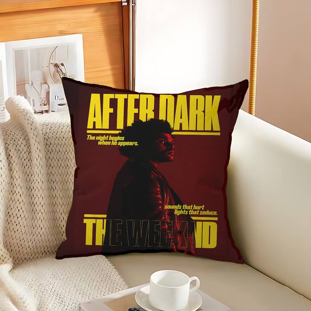 Music Star T-The Weeknd Cushion Cover Car Throw Pillow Case For Sofa Car Christmas Gift 40x40cm 45x45cm