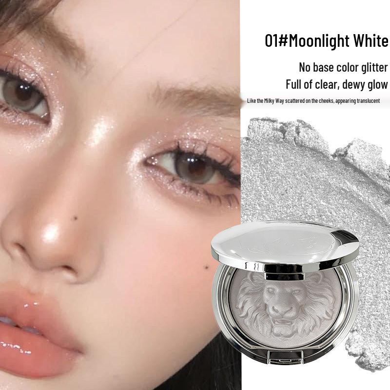 KekeMood Палитра для скульптурирования и хайлайтинга  Лев Аврора  Монохромная: Жемчужный мерцающий крем для сияния кожи.