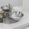 Vidaxl Sink, 28 X 10 Cm, Ceramic, Silver