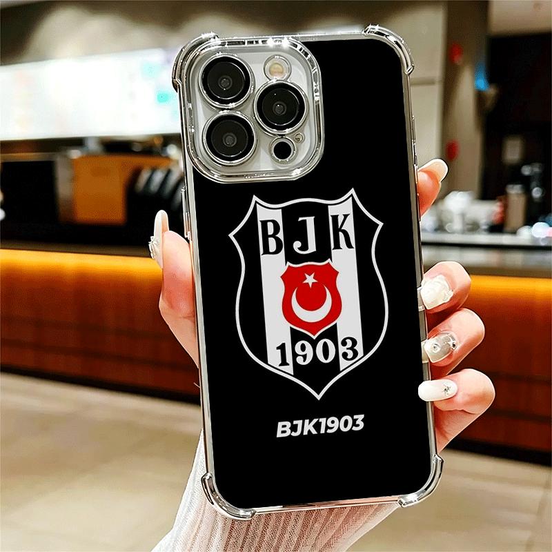 

B-Besiktas B-BJK Türkiye Plating Phone Case For Iphone 16 17 Pro Max Air 16E 14 15 Plus 12 13 Mini Anti-Fall Airabag Cover iPhone 16 Pro