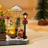 Lighted Christmas Decor LED Music House Christmas Ornament forXmas Desk Decoration Kids Gift