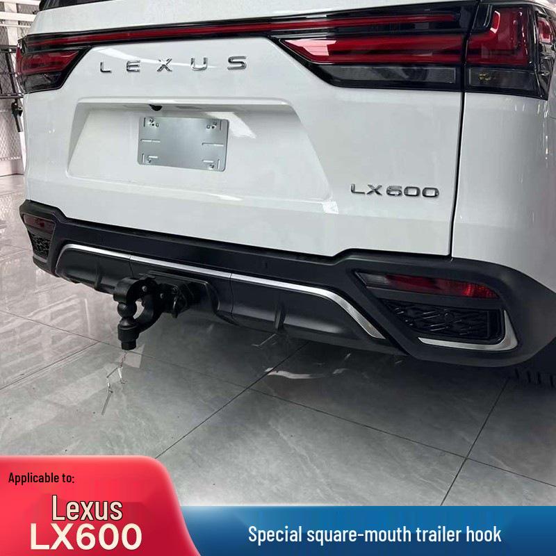 Lexus LX600 Anhängerkupplung: Kollisionsschutz hinten & Abschleppen, Originale 2-Zoll-Vierkantöffnung