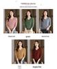 2025 Early Autumn Women's Korean V-neck Knitwear: Slimming Long Sleeve Solid Color Short Sweater