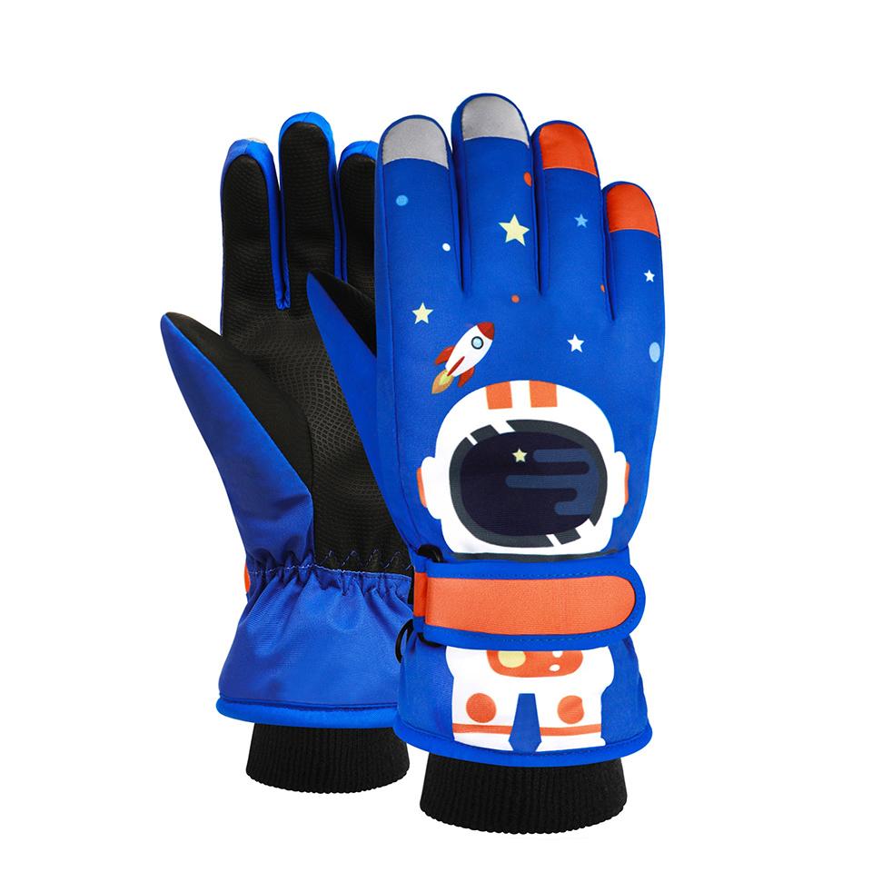 

Loogdeel Thicken Waterproof Kids Gloves Snowboard Riding Snow Child Winter Gloves For Boys Girls Winter Children Ski Gloves M