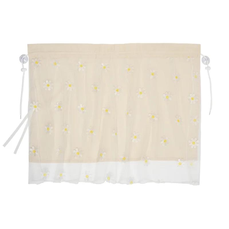 Cotton Embroidered Universal Car Curtain Cover Newborn Baby Side Window Sunshade Curtain UV Protection for Kids Travel Outdoor