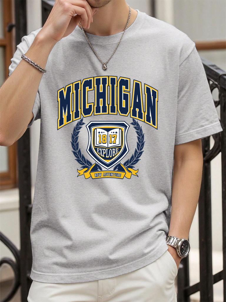 The Sacred Medal Of Usa Print Men T Shirt ONeck Loose Streetwear Trendy Cotton Short Sleeve Summer Unisex Hip Hop TShirt