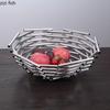 Kitchen Stainless Steel Fruit Basket Fruit Plate Washing Basket Colander Storage Baskets Snack Bowl Candy Dish Tableware