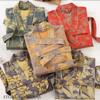 Print Flower Cotton Gauze Kimono Bathrobe Gown Female Robe Negligee Loose Home Dressing Gown Sleepwear Spring Summer Nightwear