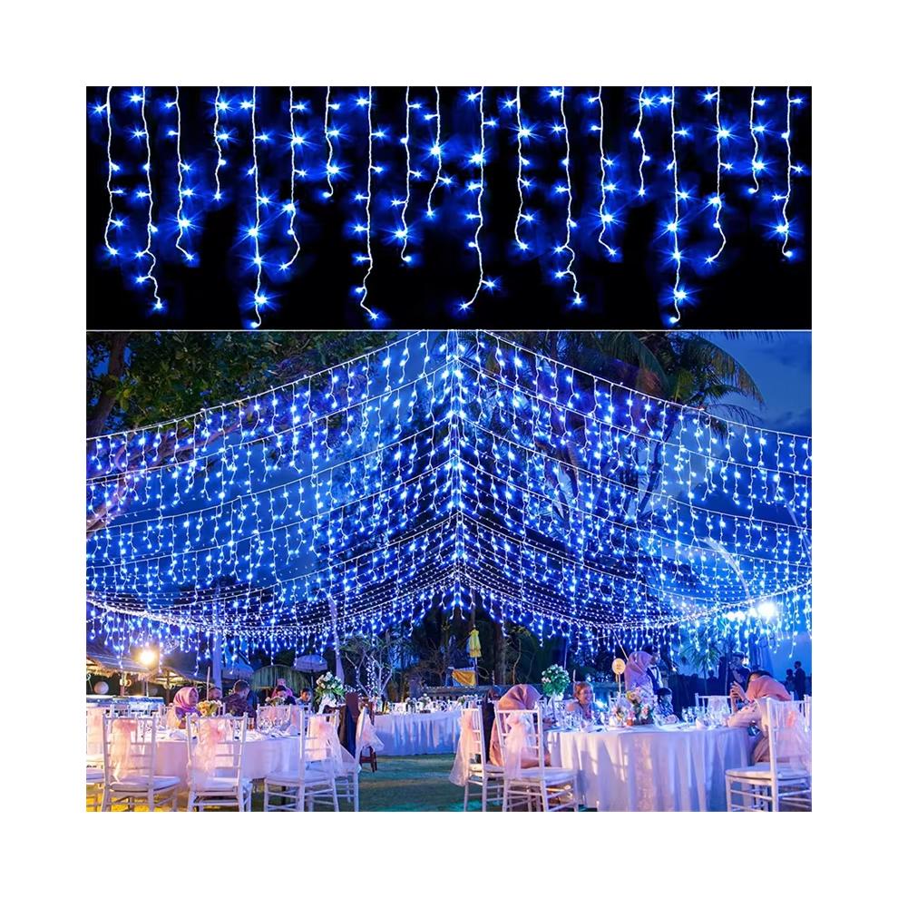 LED String Lights Waterfall Curtain Light String 5M Droop 0.4-0.6m Christmas Fairy Lights
