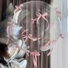 24 Inch Transparent Bobball Bow Ribbon Balloon Set Valentine'S Day Engagement Birthday Party Decoration