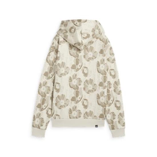 Puma Class Act AOP Sports Casual FL 2024 Alpine Snow ESS+ Hoodie, Hoodie, 684144, Women's, Fall/Winter Color (87)