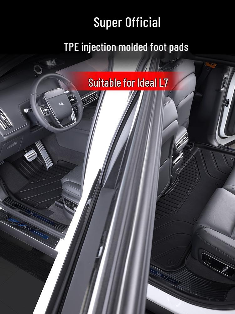 Full Coverage TPE Floor Mats for 2024 Li Auto L7 Car Accessories