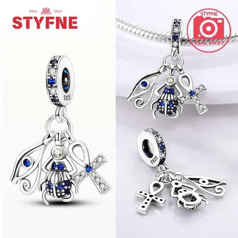 Copperour Lady Charm Bead The Virgin Mary Dangle Fitoriginal Bracelet Pendants Jewelry Marking Fine Gift For Women