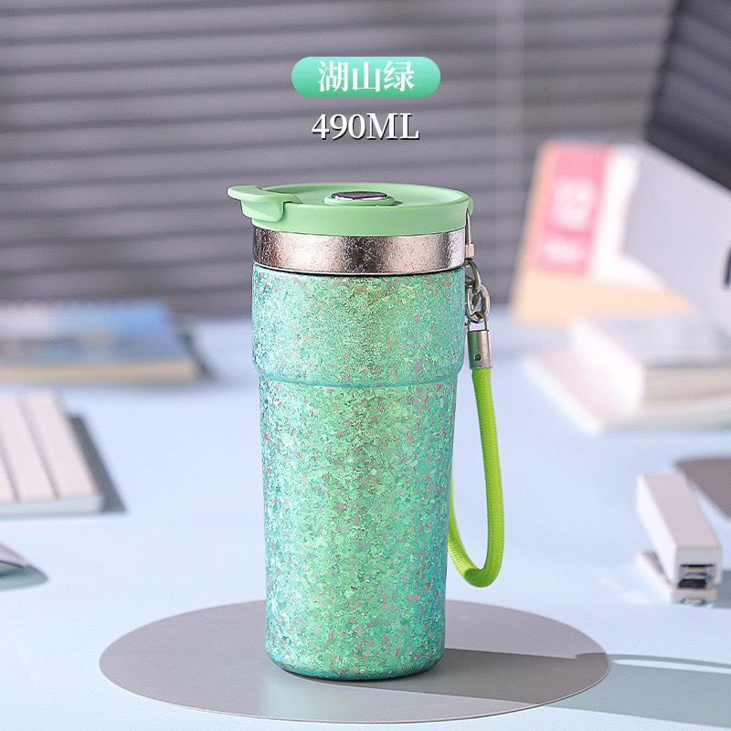 Pure Titanium Coffee Cup, Insulated Cup, Outdoor Sports Water Bottle, Household Portable Cold and Hot Water Bottle