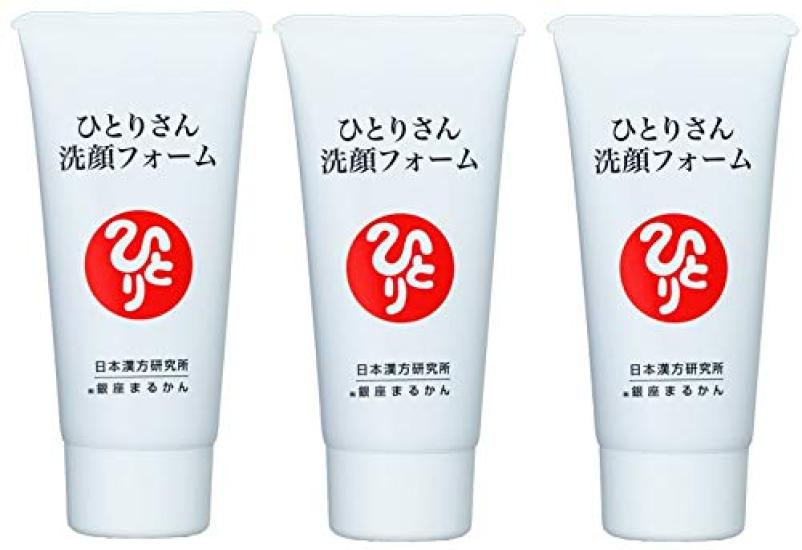 Ginza Marukan Hitorisan Facial Cleansing Foam 80g [Set of 3] Plant Extracts, Plant-Derived Ceramide Facial Cleansing Foam, Hitorisan Facial Cleansing