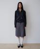 Mohe Double Waist Wool Skirt _ Gray