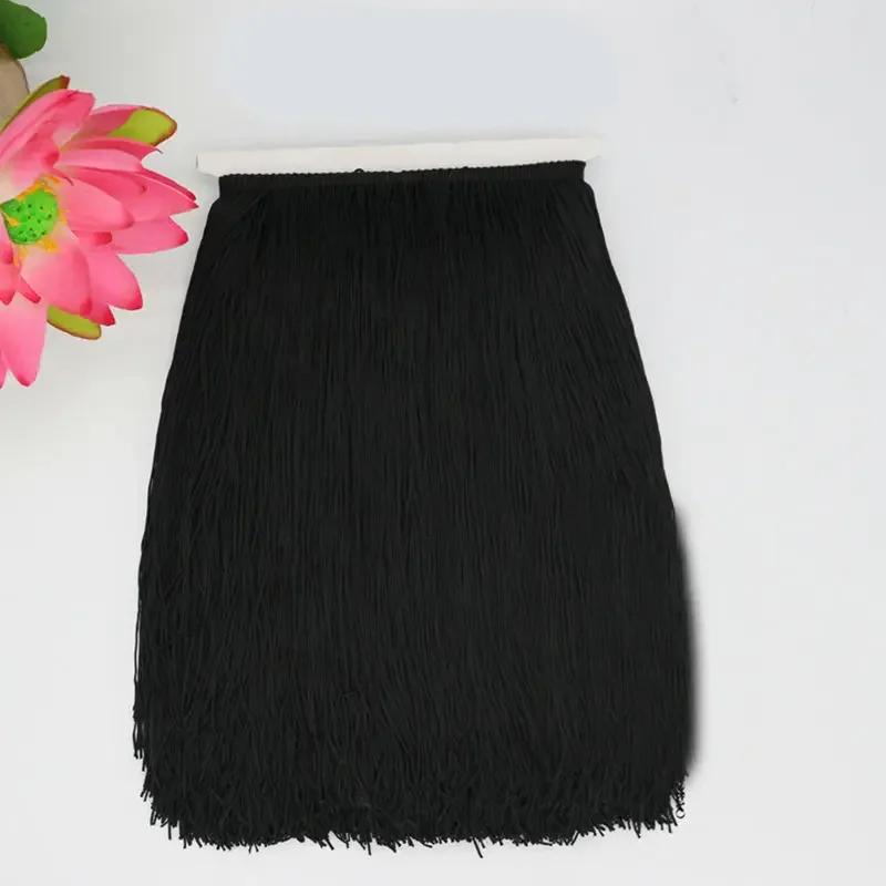 10yard/lot 15cm/20cm/30cm Polyester Tassel Lace Fringe Trimming Latin Dance Clothing Accessories DIY Curtain Decoration JK142