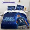 Maßgeschneiderte Mbappé Bettwäsche, Steppbett Set Bettbezug Kissenbezug Zuhause Geburtstagsgeschenk (1 Bettbezug + 2 Kissenbezüge, ohne Füllung)
