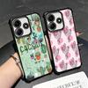 Cactus Pattern Plating Phone Case For Xiaomi Redmi Note 14 15 Pro Plus 13 12 11 11S 11T 10 9S 9 5G Anti-Fall Airabag Cover