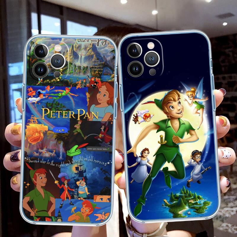 CJ85 Peter Pan Soft Shell Transparent Phone Case for Motorola Moto G7 G8 G9 G84 G85 G73 G24 G15 Z2 Play Power Plus