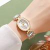Diamond Studded Watch Strap Quartz Watches Rhinestone Women Wristwatch Wrist Decoration  Women Girl